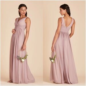 BIRDY GREY Lianna Mesh Dress In Mauve